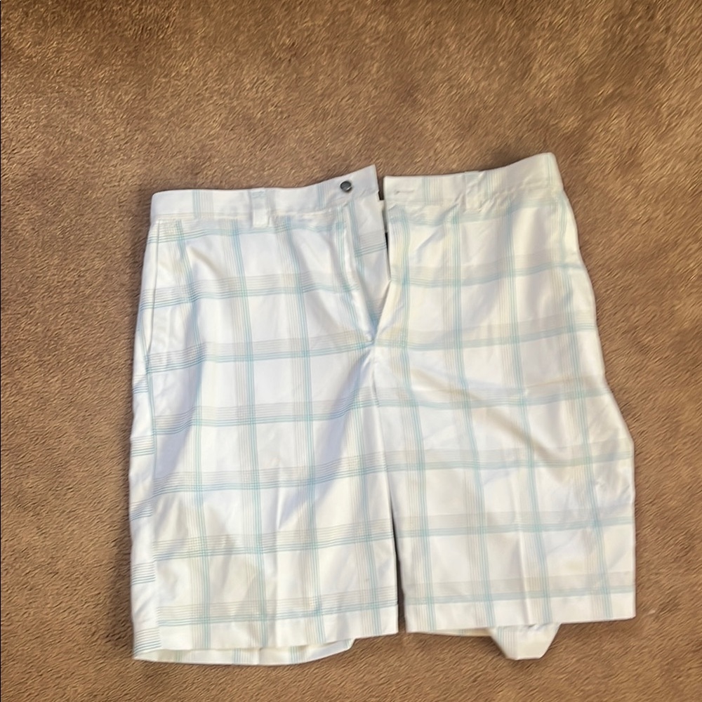 Callaway Light Blue Flat Front Shorts